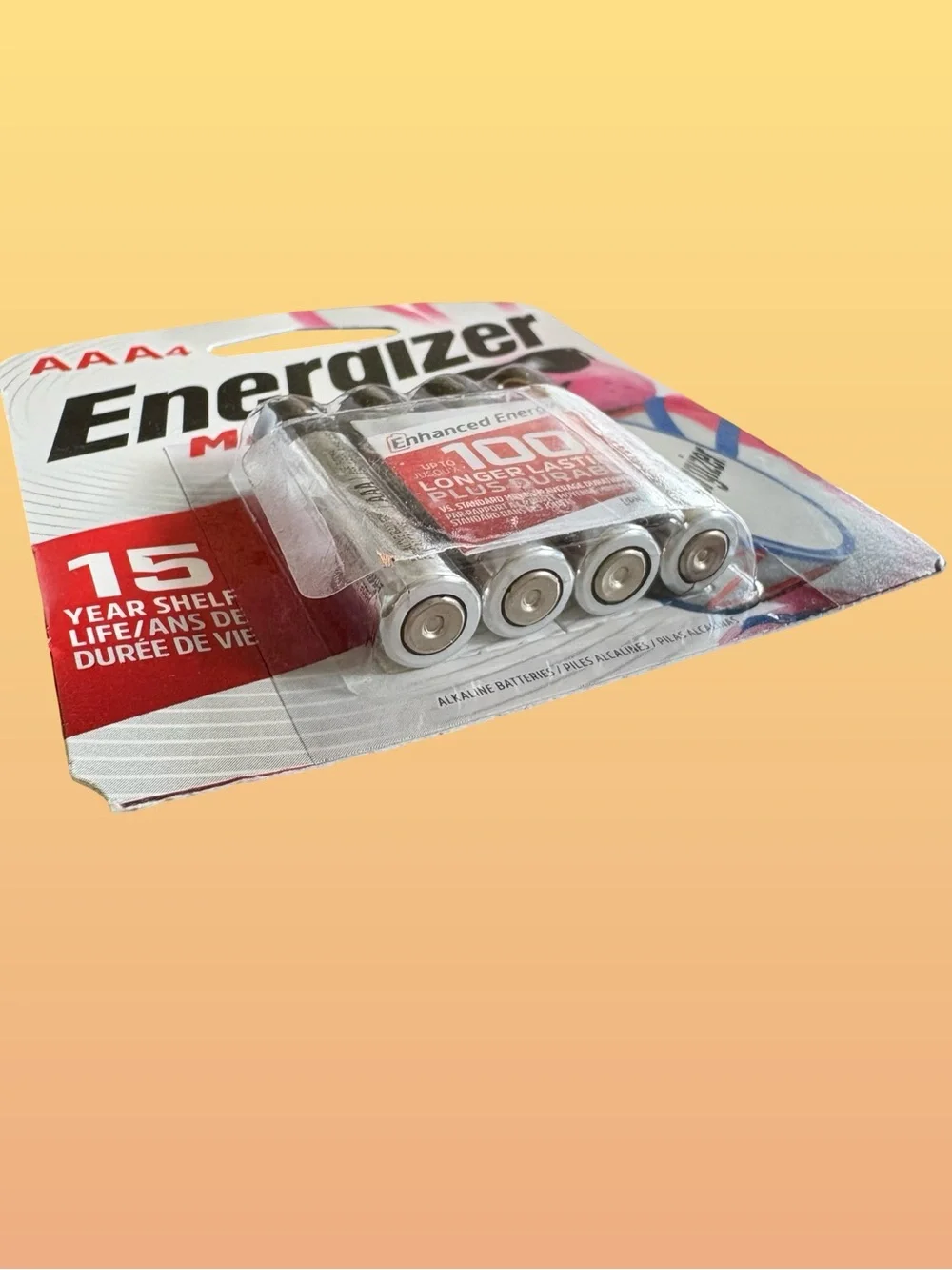 Max AAA Batteries (4-Pack) - Black & Silver